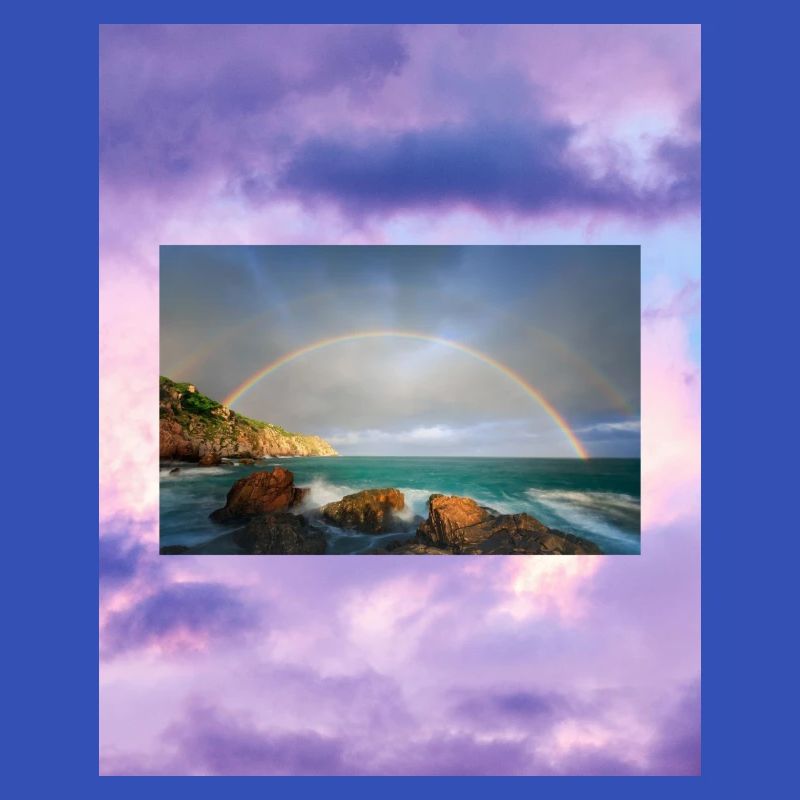 Regenbogen, Meer