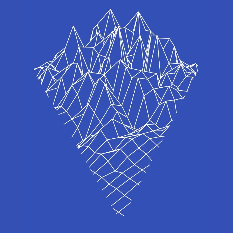 Berg Graphik Vector Sketch Style