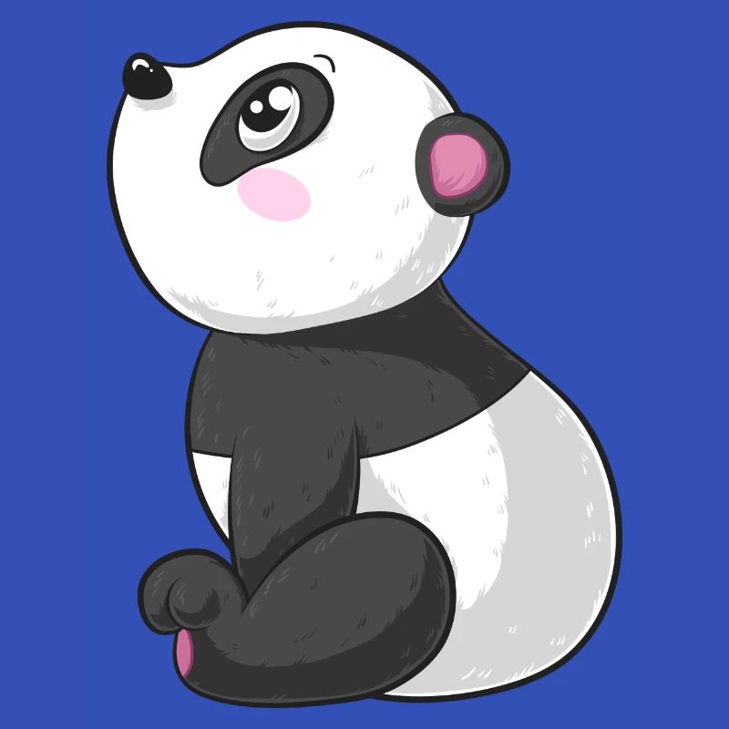 Träumender Comic Panda