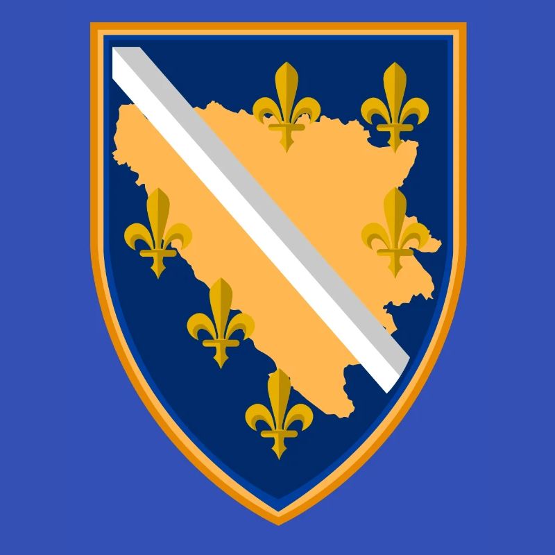 BiH Bosna Wappen 3D