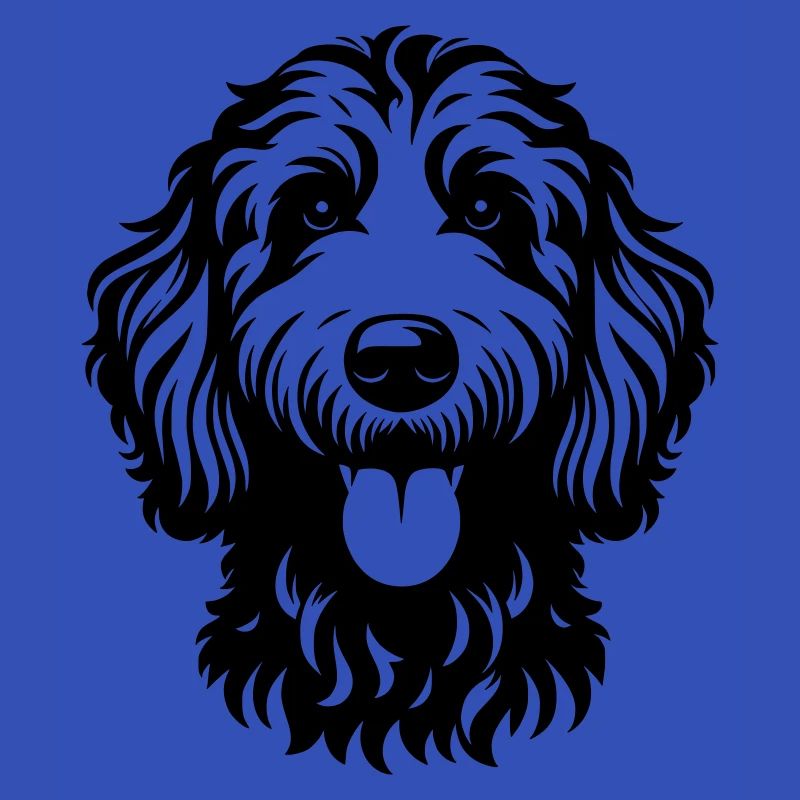 Goldendoodle Zeichnung Kopf