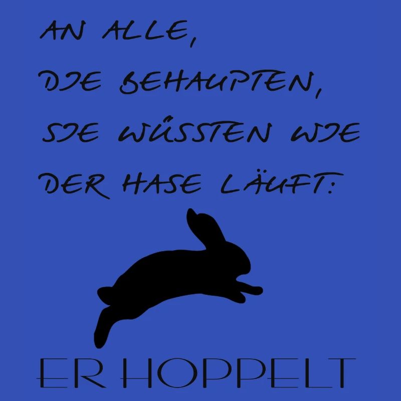 Hoppelt | Hase | Spruch
