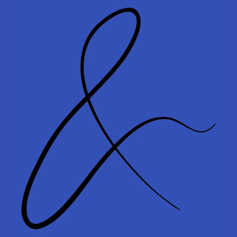 and characters in cursive script