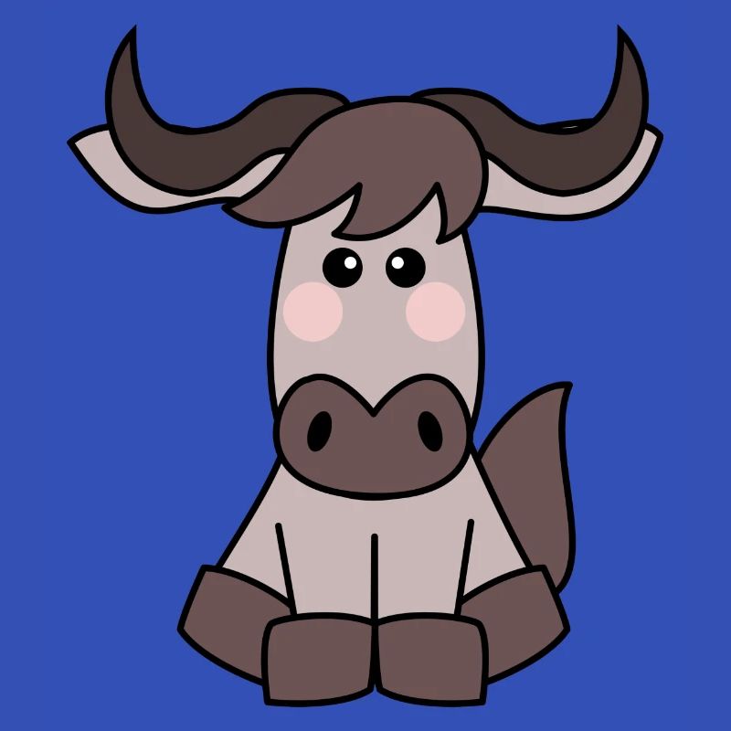 Kawaii Gnu / Wildebeest
