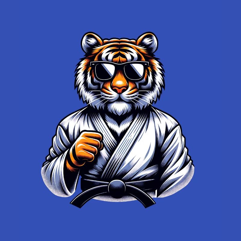 Karate Tiger Mit Sonnenbrille