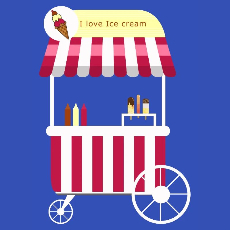 Eiswagen, Eismann, Eisdiele, Eiskrem, Eis,