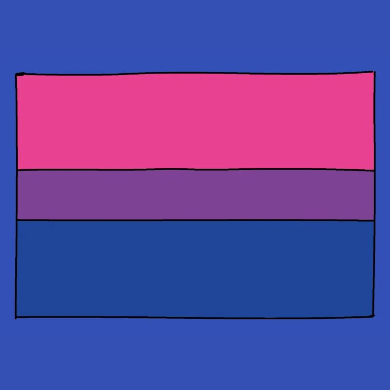 Bisexual Flagge