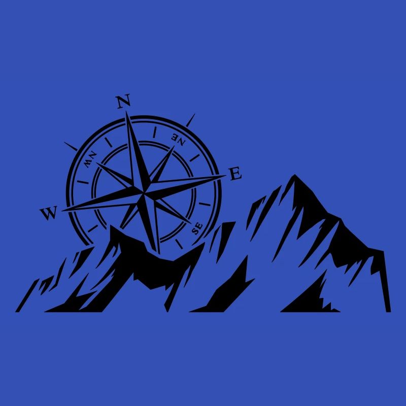 Windrose & Berge