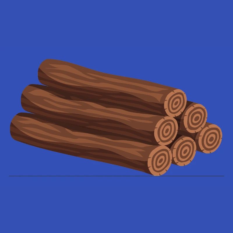Stapel Holzscheite dunkelbraun