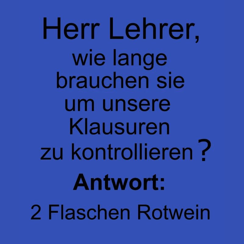 Lehrer Klausur Klassenarbeit Geschenk Geschenkidee