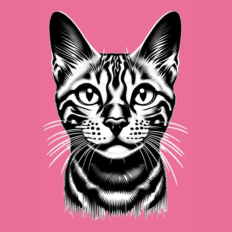 Chat normal rayé sur le bac à litière
