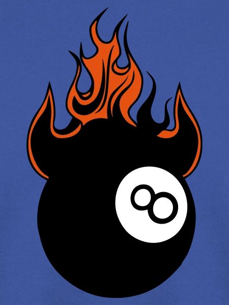 Feuerball mit Billardflamme