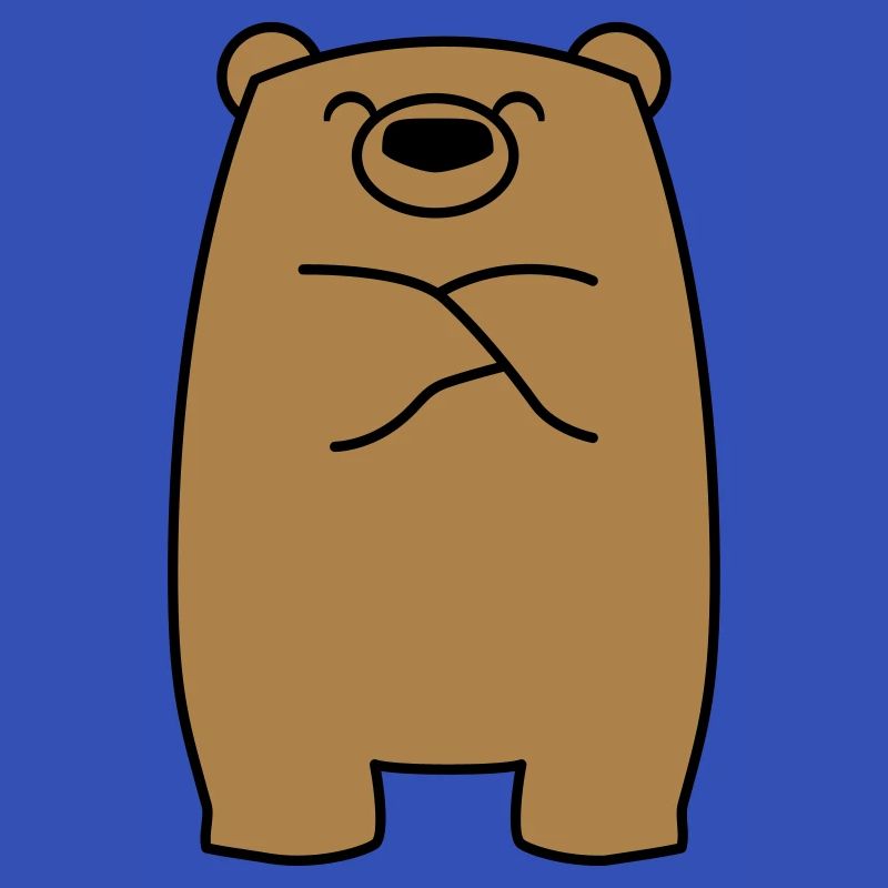Schmollender Bär