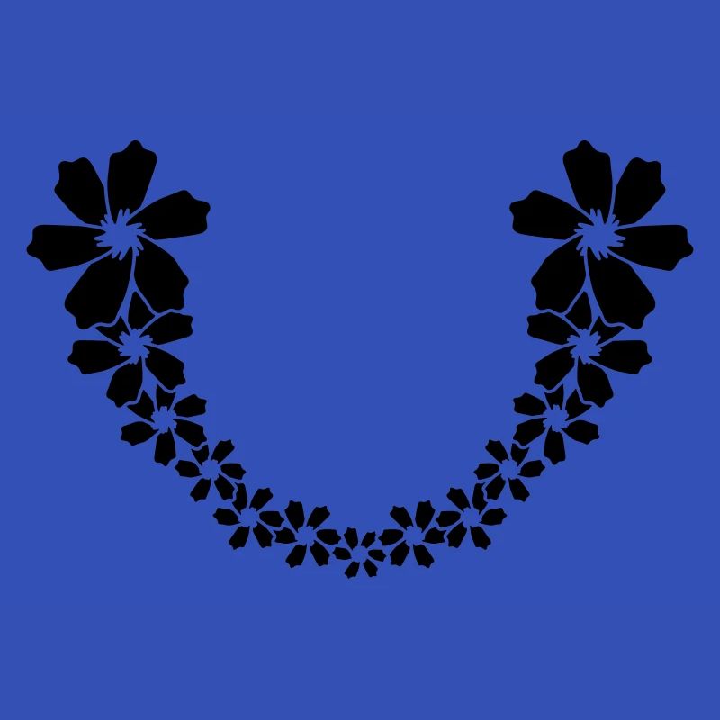Blumen Ranke im Halbkreis