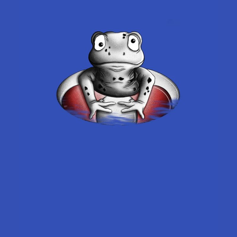 Frosch mit Schwimmring