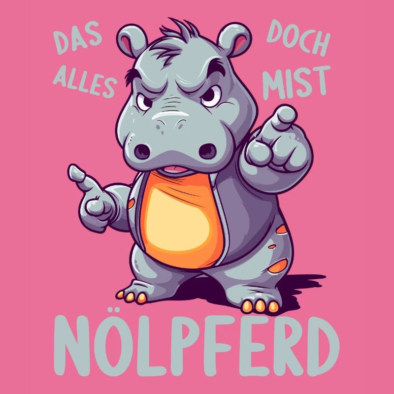 Nilpferd Hippo meckern Meckerer Nölpferd