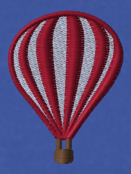 Heißluftballon bestickt