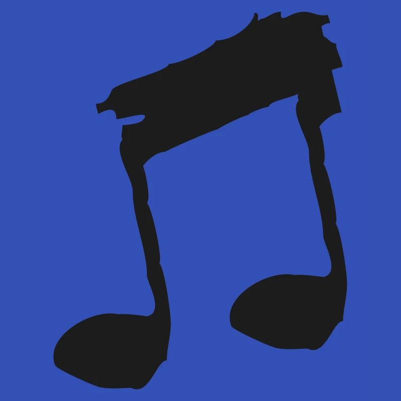 Achtelnoten zerfranst | Vectorgraphic