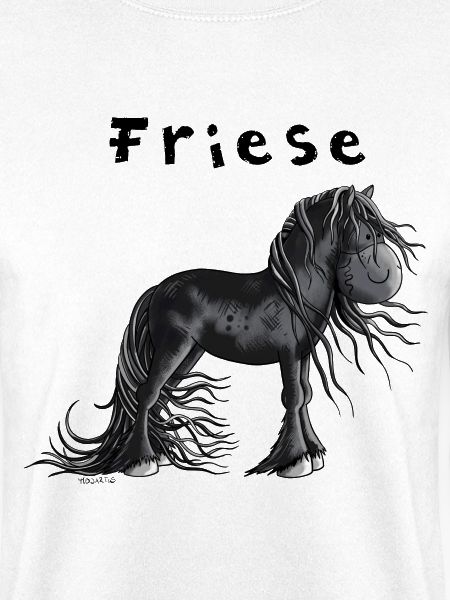 Niedliches Friesenpferd