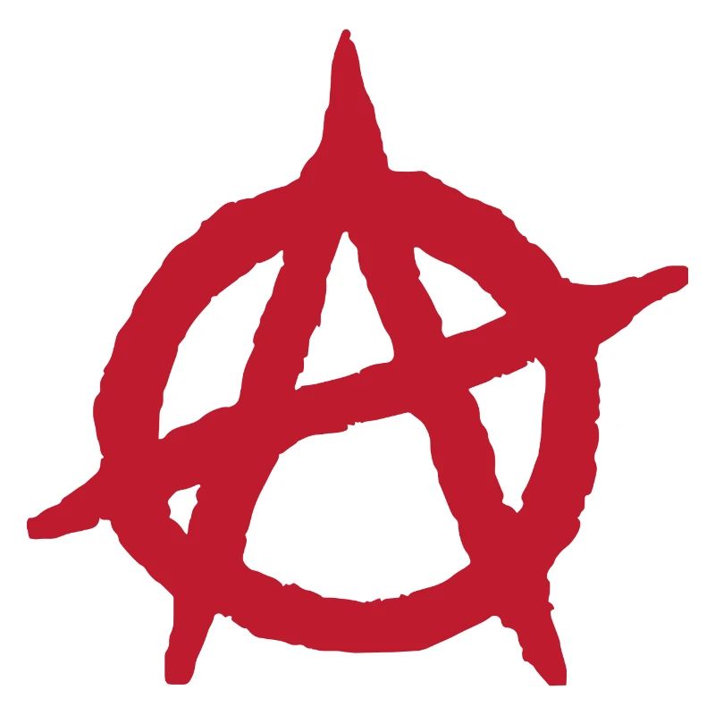 sticker anarchy symbol grunge style gift idea