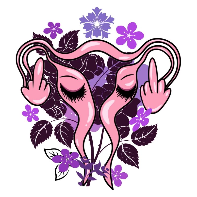 Blumen Uterus Pro-Choice Eierstöcke