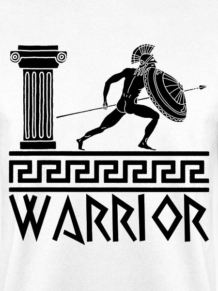 Griechischer Krieger schwarze Hoplite