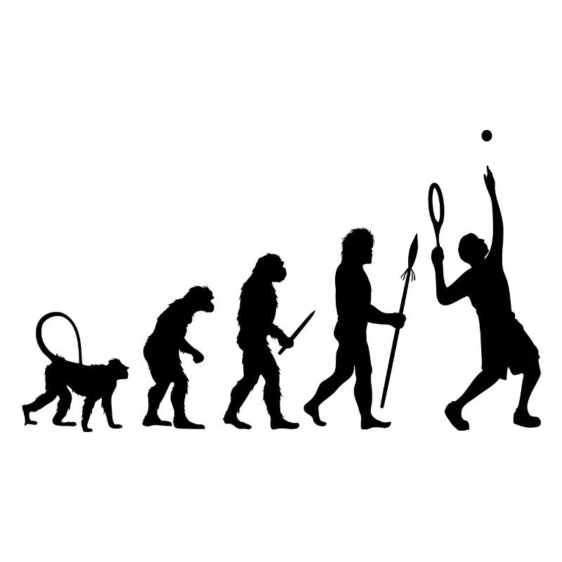 Evolution of a tennis player