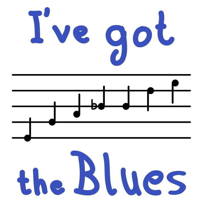 Blues Tonleiter in E - dunkel