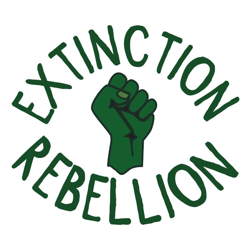 Extinction Rebellion Faust grün