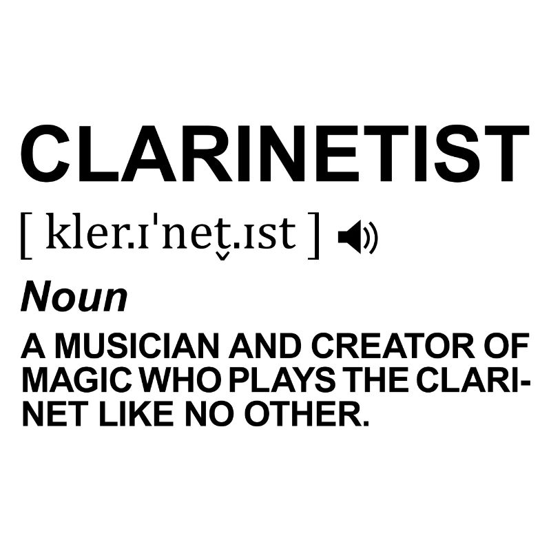 Clarinet player pronunciation