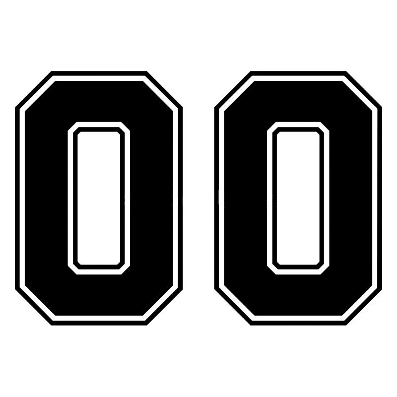 Zahl Null 00