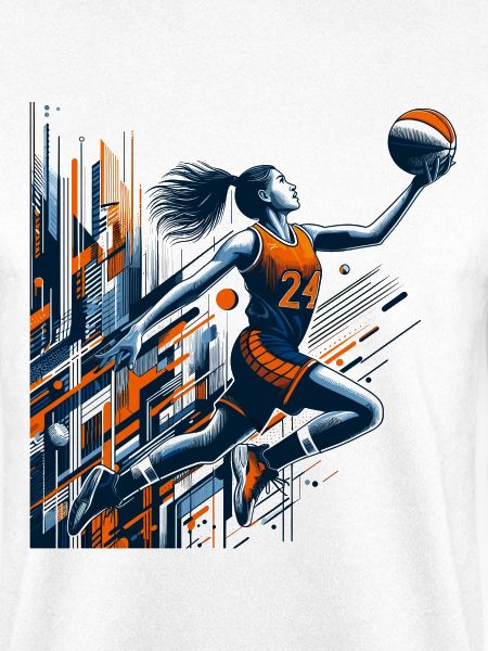 Frau Basketball Dunking Design
