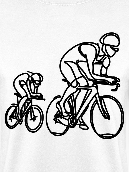 Rennradfahrer Zeichnung