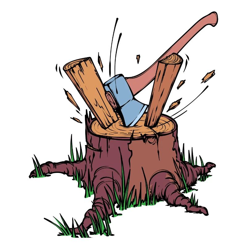 Tree Cutter Axe Wood Lumberjack Forestry Work