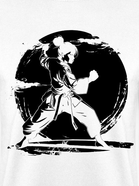 Karate Mädchen Skizze