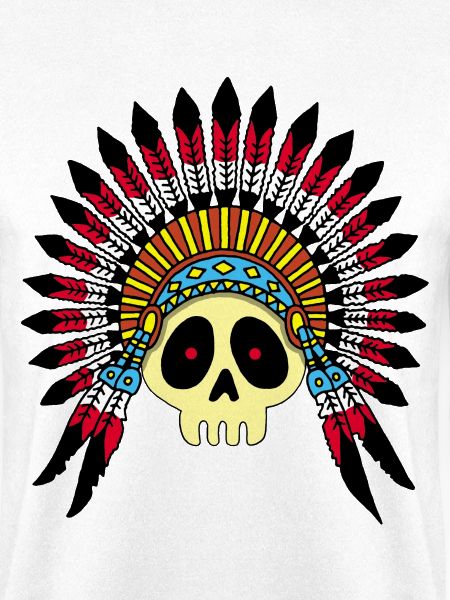 Indianerhäuptling Schädel