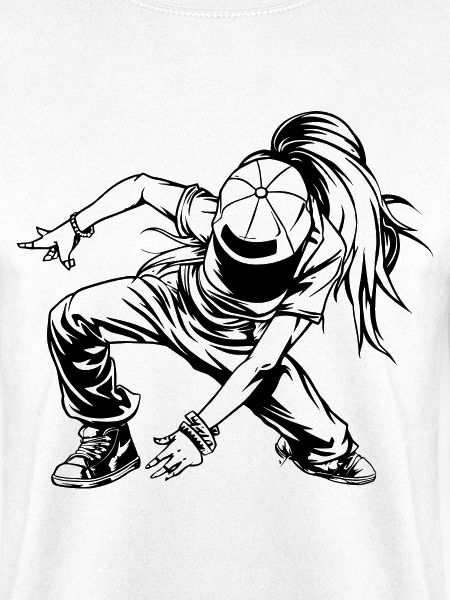 Breakdancerin Skizze