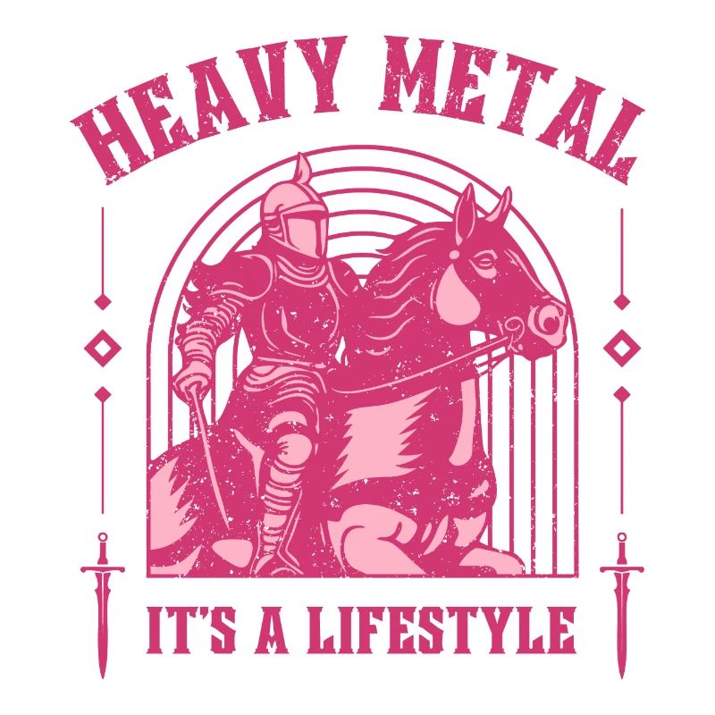 Heavy Metal – Ritter & Pferd Mittelalter-Design