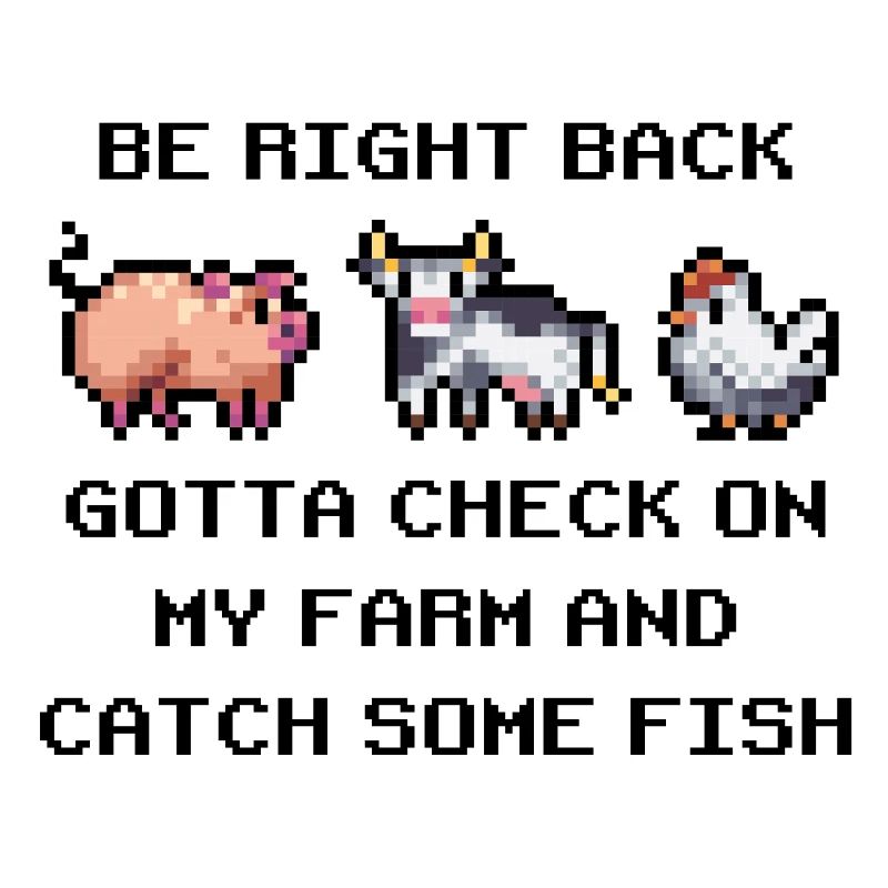 Pixel Farm – Retro Bauernhof-Tiere