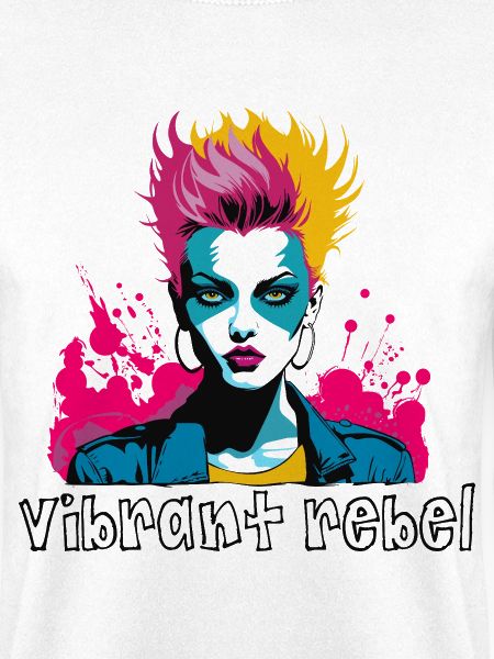 Vibrant Rebel - Explosives Pop-Art-Porträt