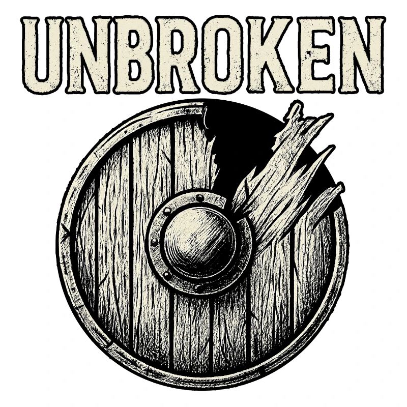 Unbroken – Nordisches Schild Symbol
