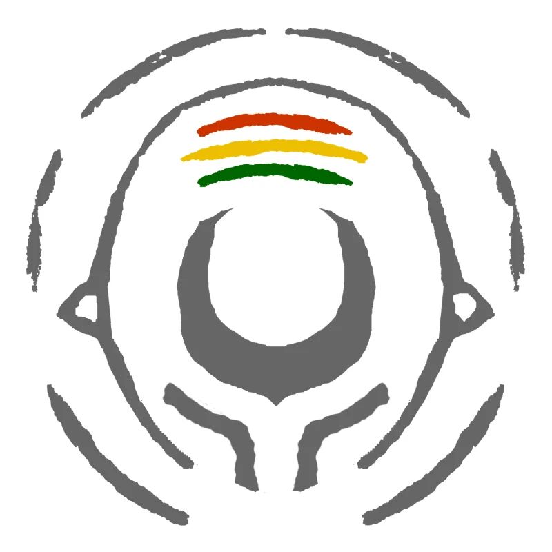 Abstract Reggae Circle Pattern