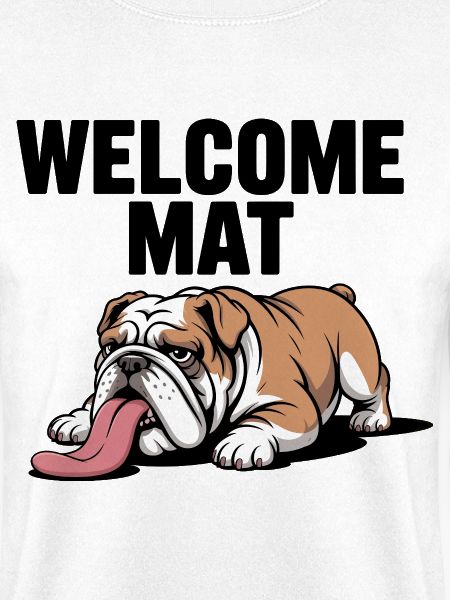 Welcome Mat Bulldog