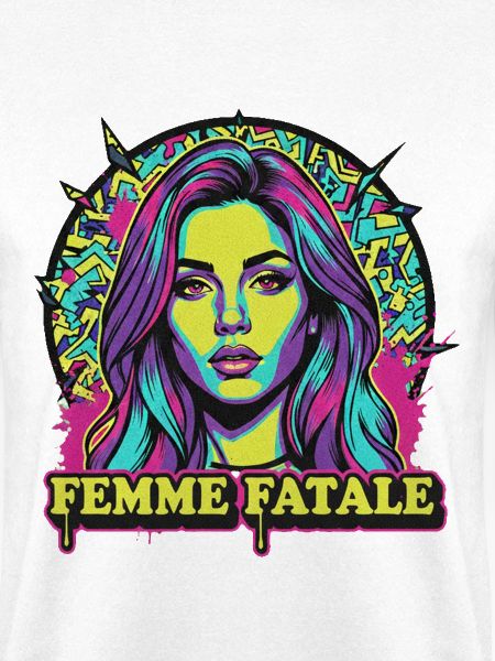 Femme Fatale Neon Pop Art