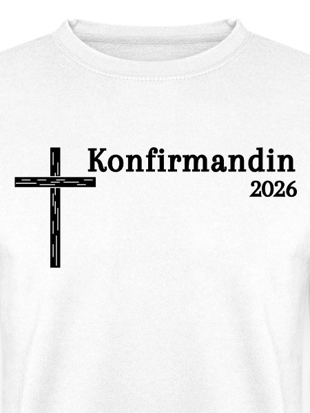 Konfirmandin 2026 Konfirmation einfaches Holzkreuz