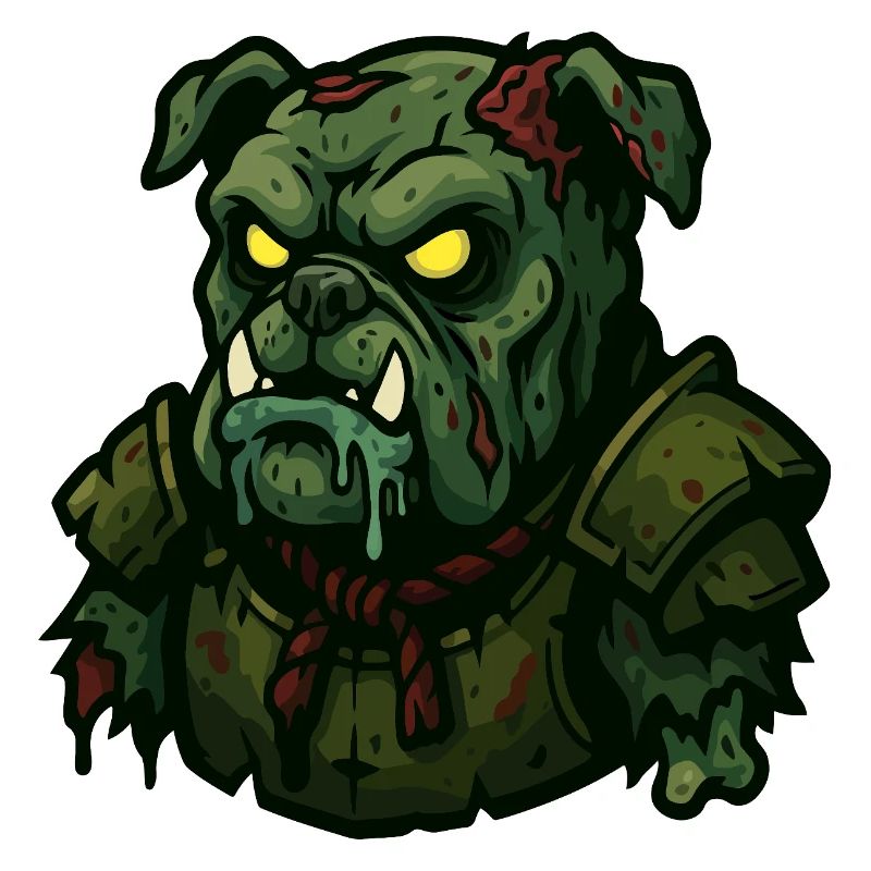 Untoter Bulldoggen-Krieger