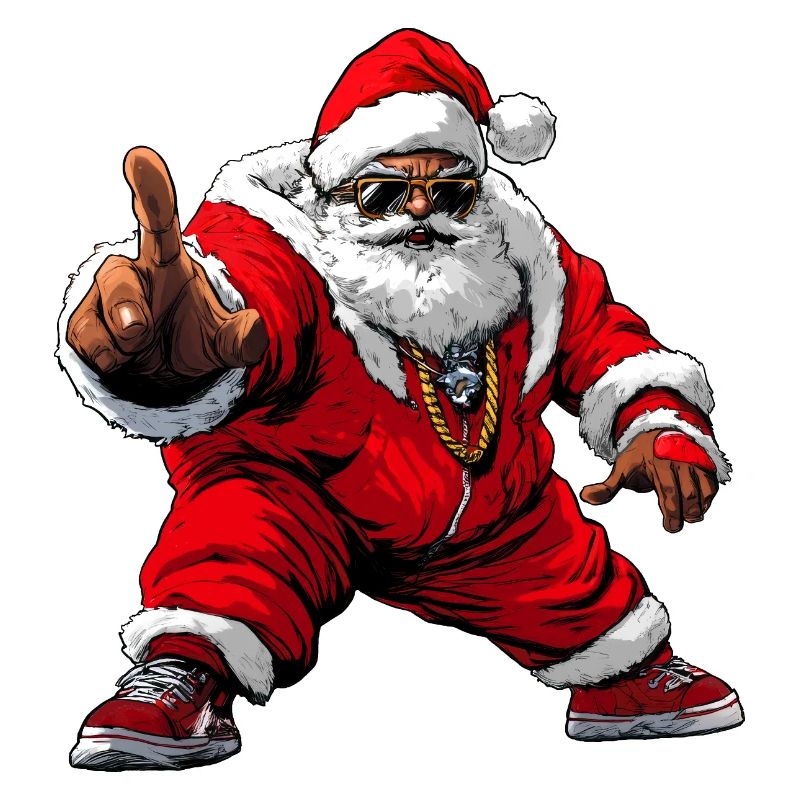 Hip-Hop Weihnachtsmann / Rapper