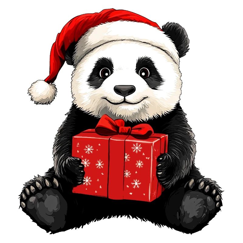 Pandabären Christmas