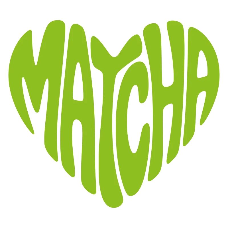 Matcha Herz Form