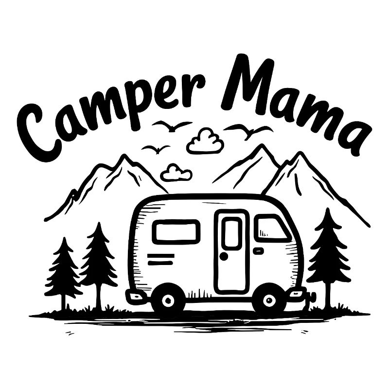 Camper Mama Abenteuer Berge Campingbus